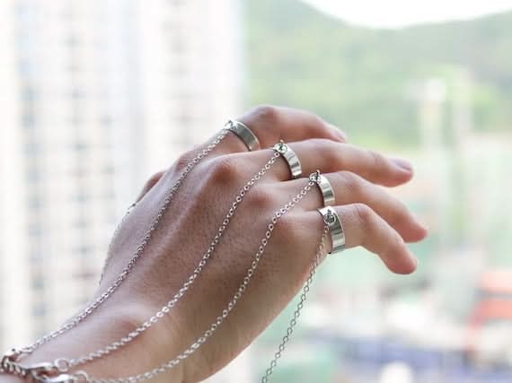 Pulsera con 5 Anillos - El Rincón