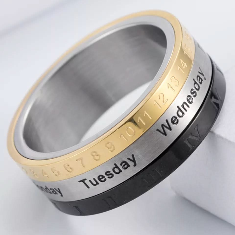 Anillo Calendario Giratorio - El Rincón